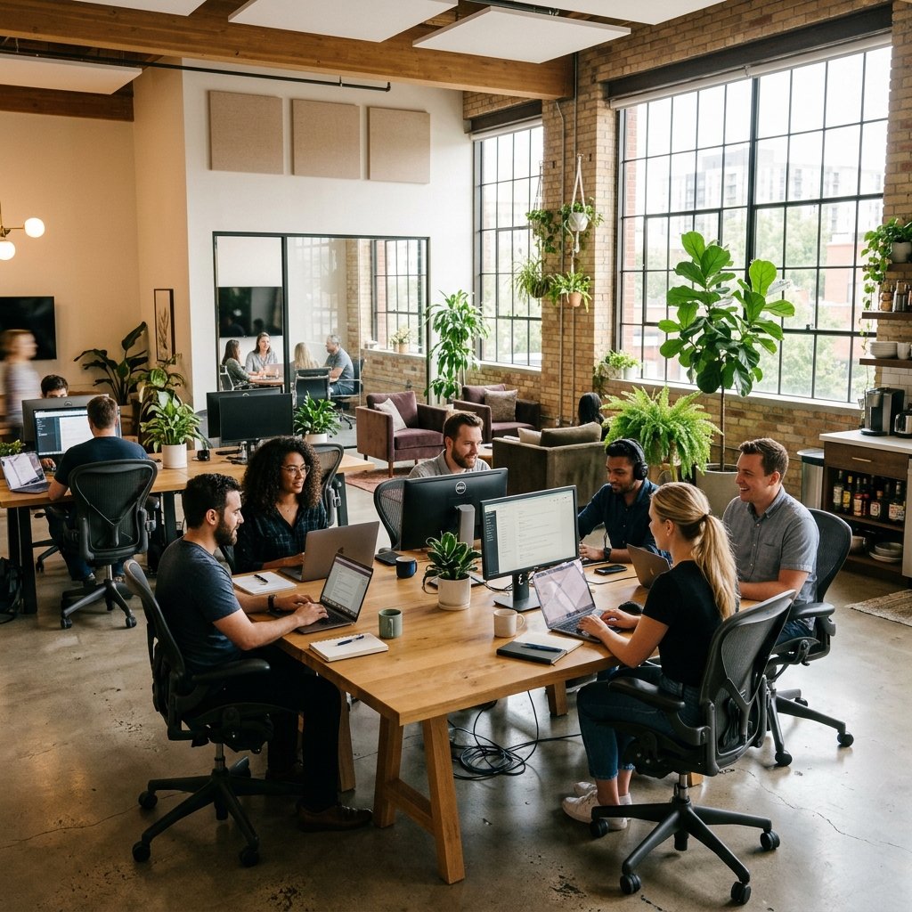 ByteSprint Editorial Team working in office