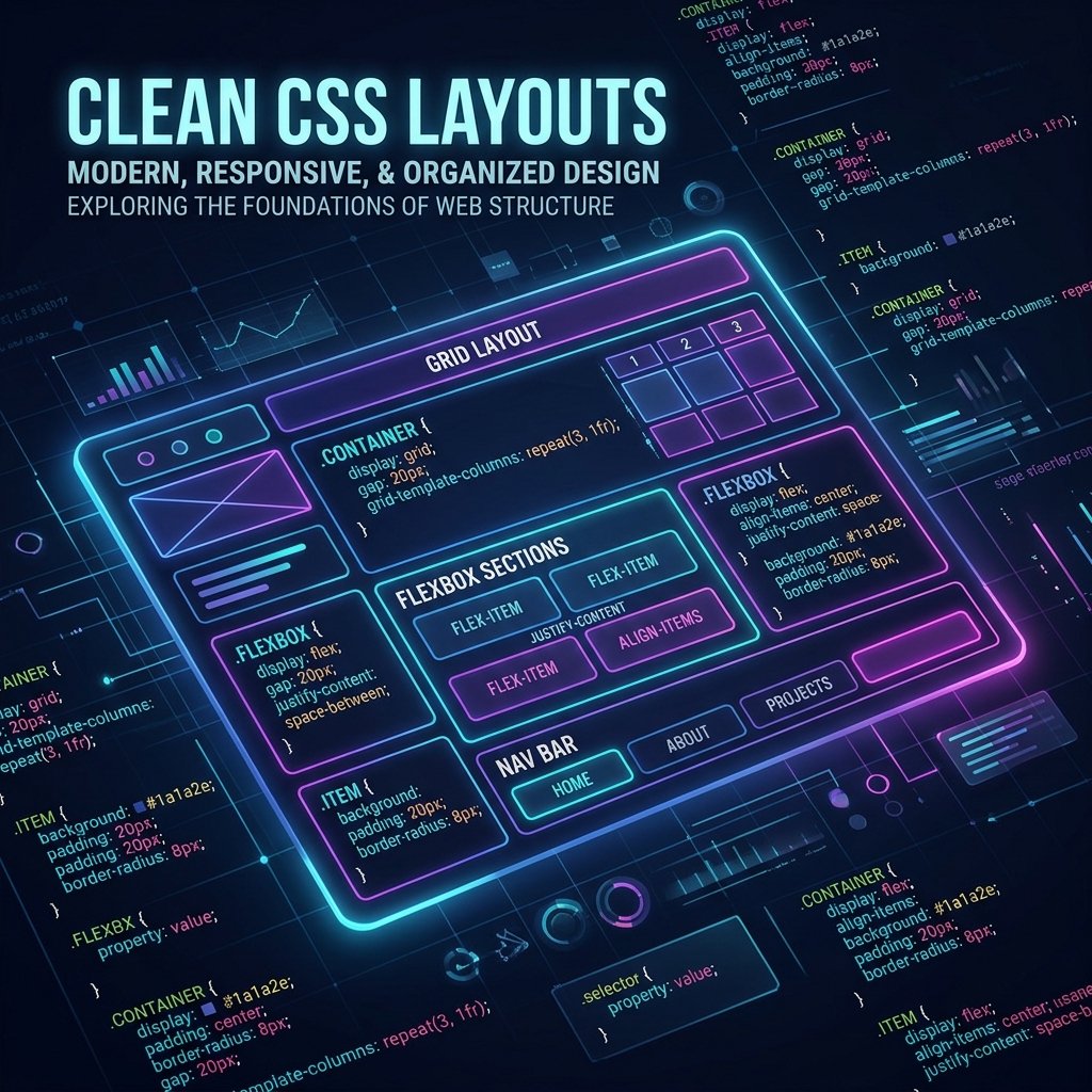 Sleek clean visual layout code editor