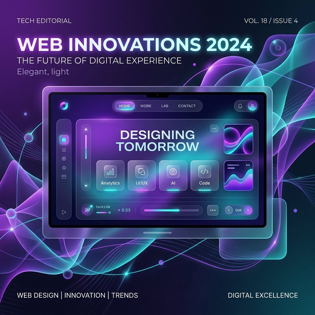 Modern web design layout